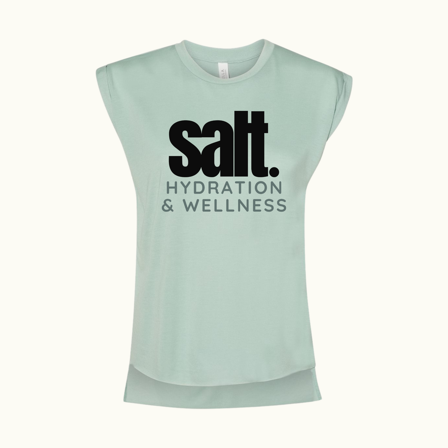 Women’s Flowy Rolled Cuffs Muscle Tee