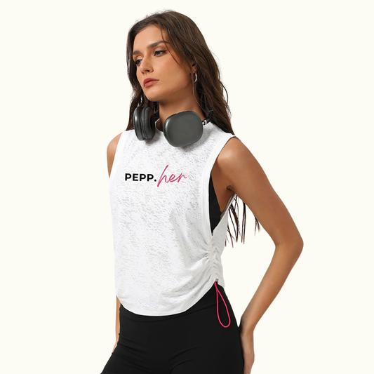 Pepp.her: Breathable Loose Round-Neck Drawstring