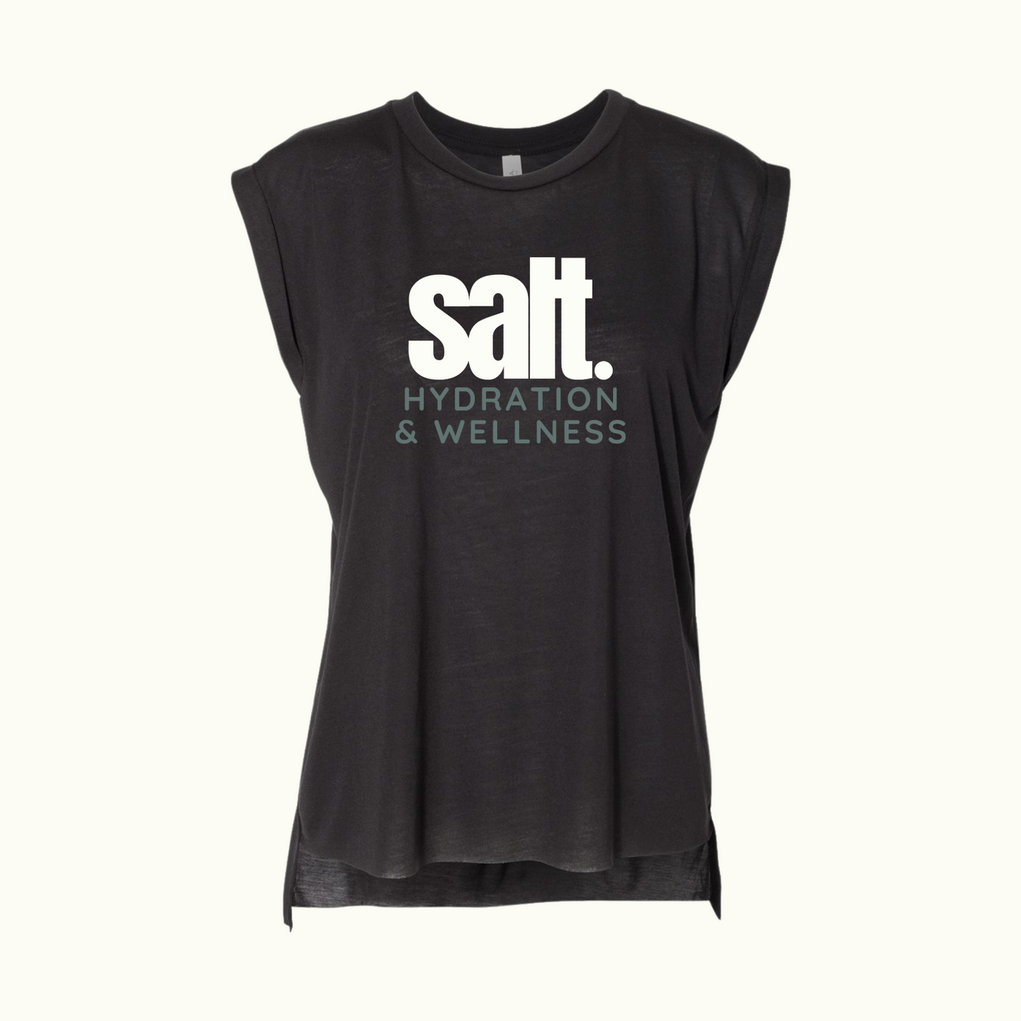 Women’s Flowy Rolled Cuffs Muscle Tee