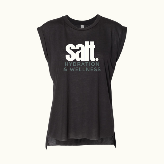 Women’s Flowy Rolled Cuffs Muscle Tee