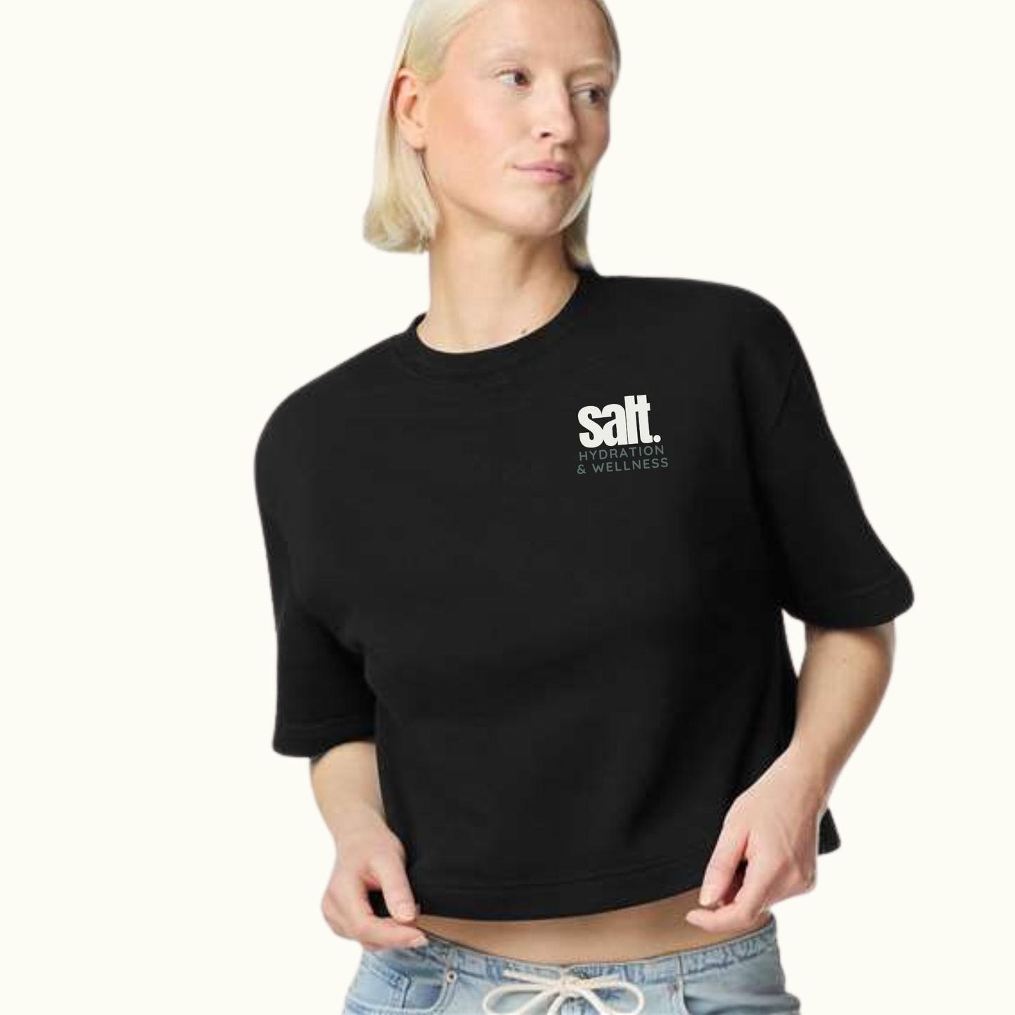 Women's French Terry Mid-Length Boxy Top