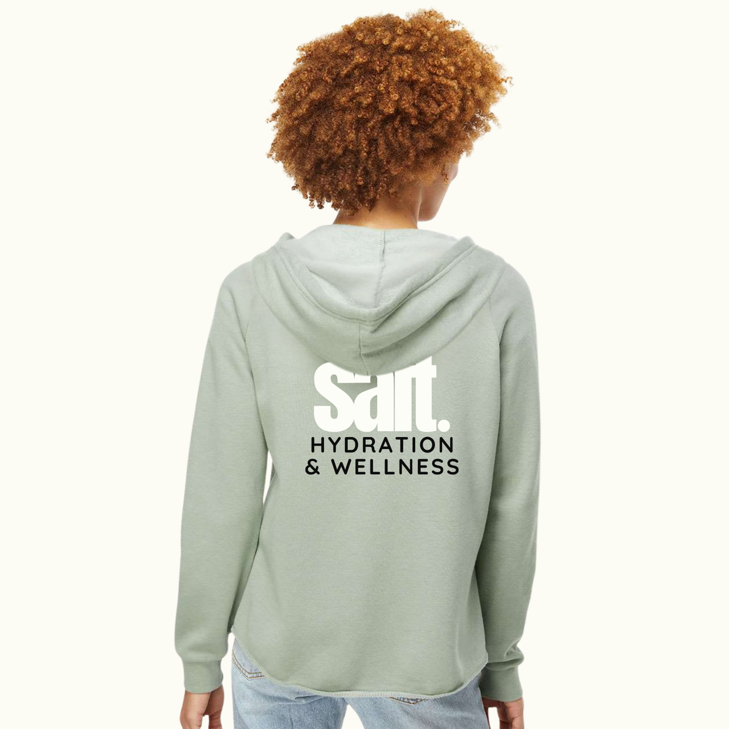 Women's Lightweight California Wave-Wash Full Zip Hooded Sweatshirt