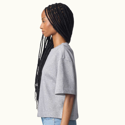 Women's French Terry Mid-Length Boxy Top