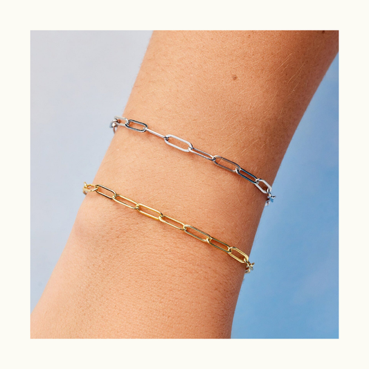 Pura Vida Chain Bracelet with Wave Charm