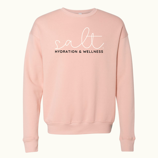 Peach Script Crewneck Sweatshirt